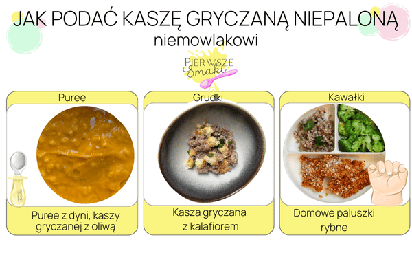Jak podać kaszę gryczaną białą niepaloną niemowlakowi w czasie rozszerzania diety
