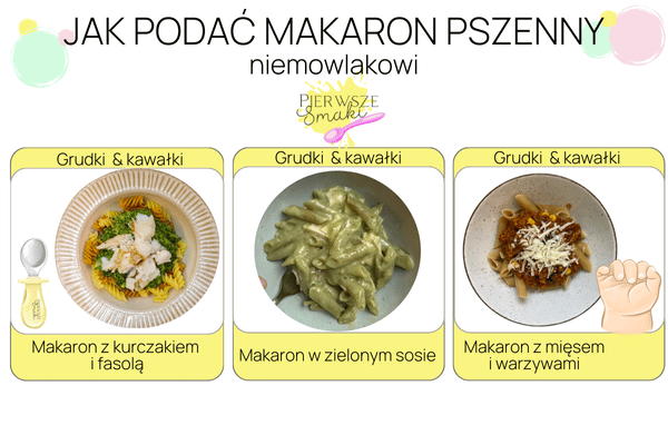 Przepisy z makaroem pszennym dla niemowlaka