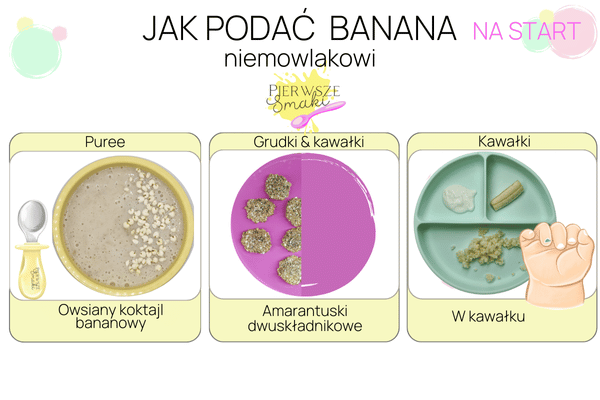 Przpiepisy z bananem na sam początek rozszerzania diety dla niemowlaka