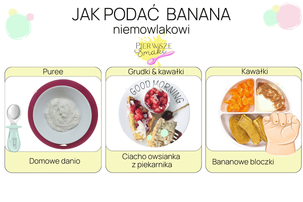 Przpiepisy z bananem dla niemowlaka
