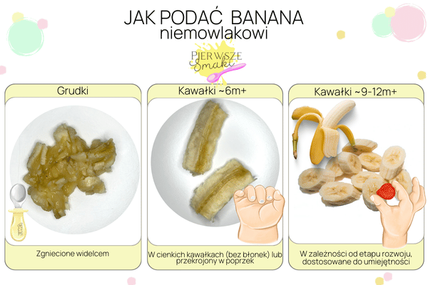 Jak podać banana niemowlakowi pierwsze smaki