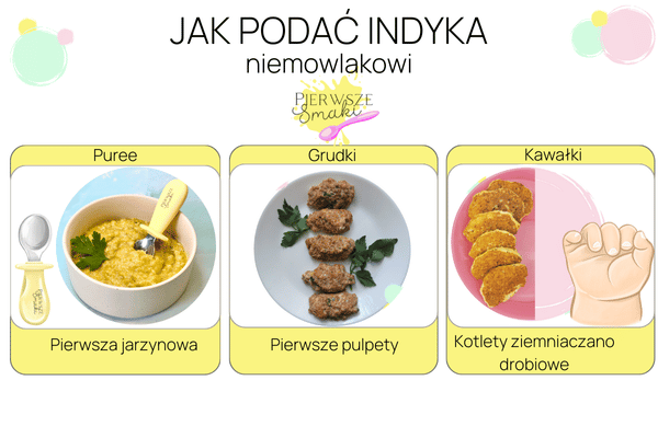Przepisy z indykiem dla niemowlaka, jak podać indyka niemowlakowi