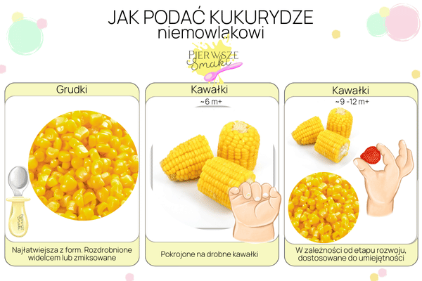 Jak podać kukurydze niemowlakowi